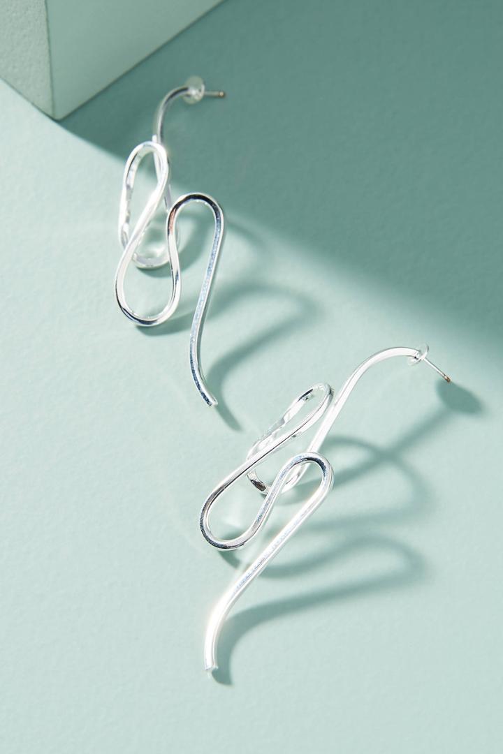 Gaviria Grey Serpentine Drop Earrings