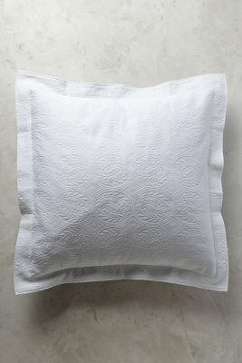 Peacock Alley Vienna Euro Sham White Euro Sham Bedding