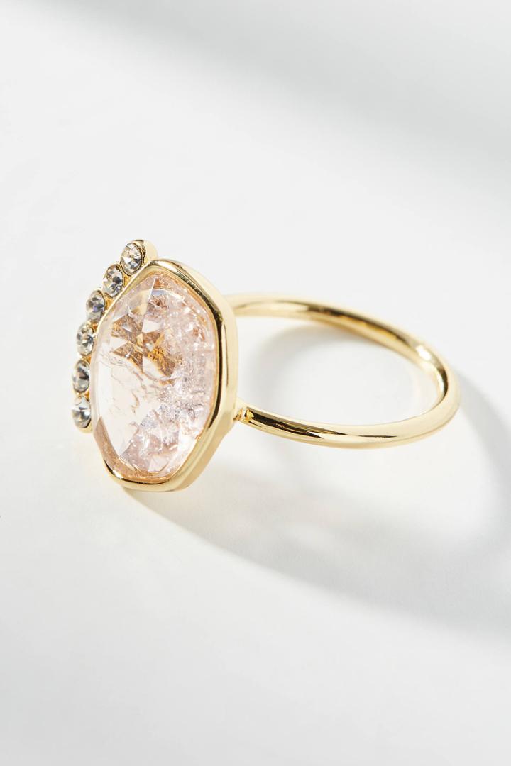 Anthropologie Crowned Cocktail Ring