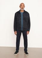 Vince Sherpa Lined Suede Shirt Jacket