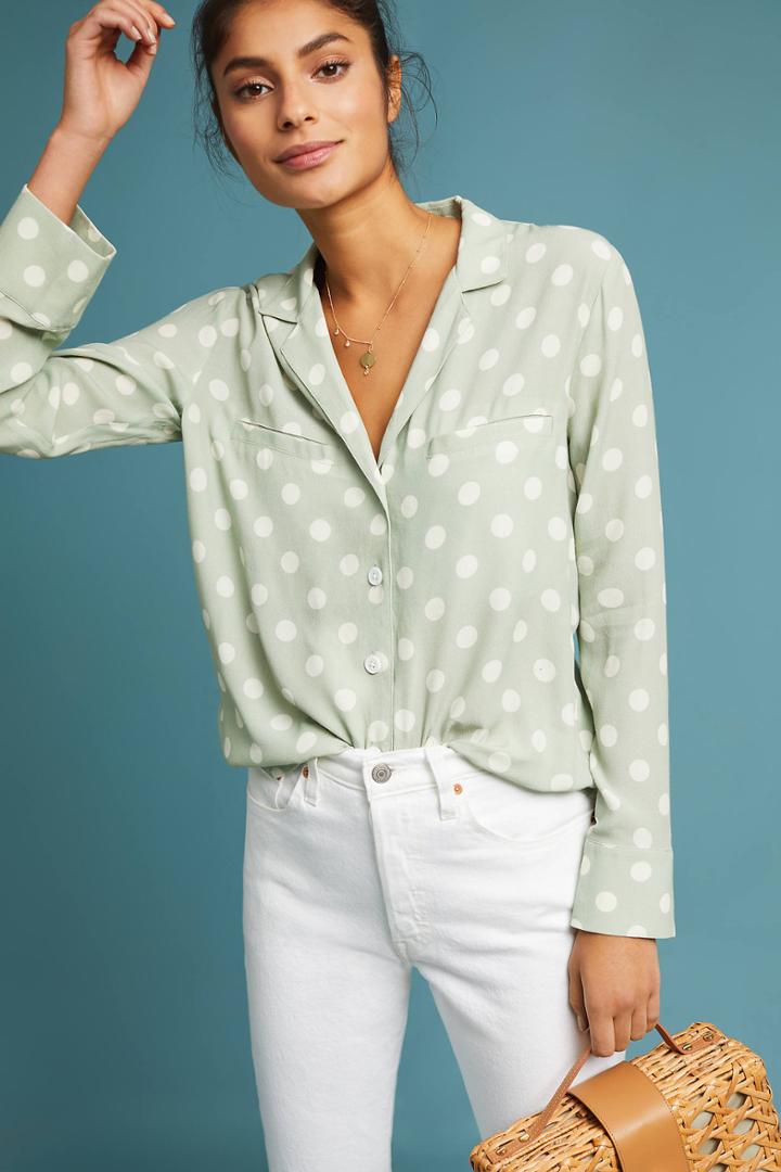 Capulet Geneva Polka Dot Buttondown