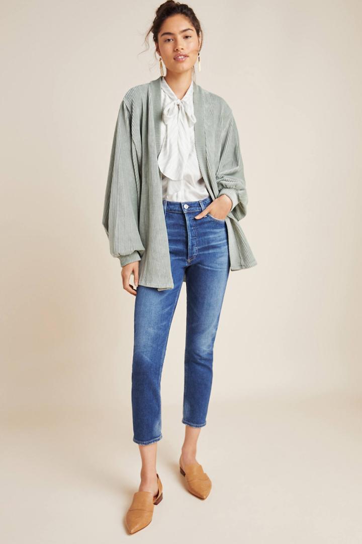 Anthropologie Alice Corduroy Cardigan
