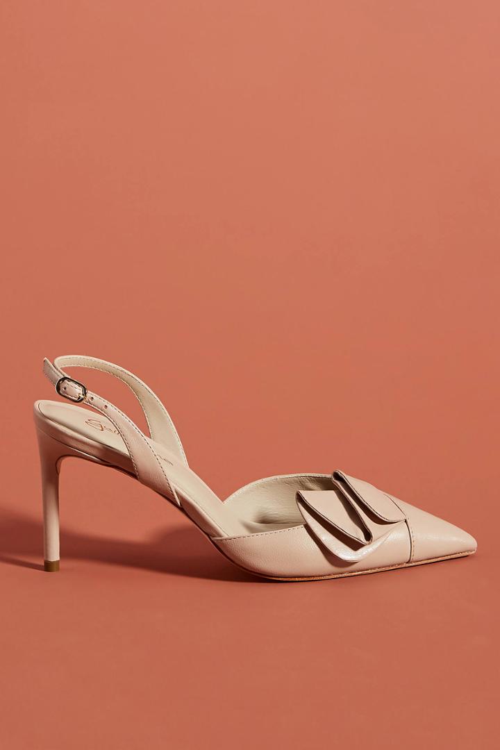 Guilhermina Ruffled Slingback Heels