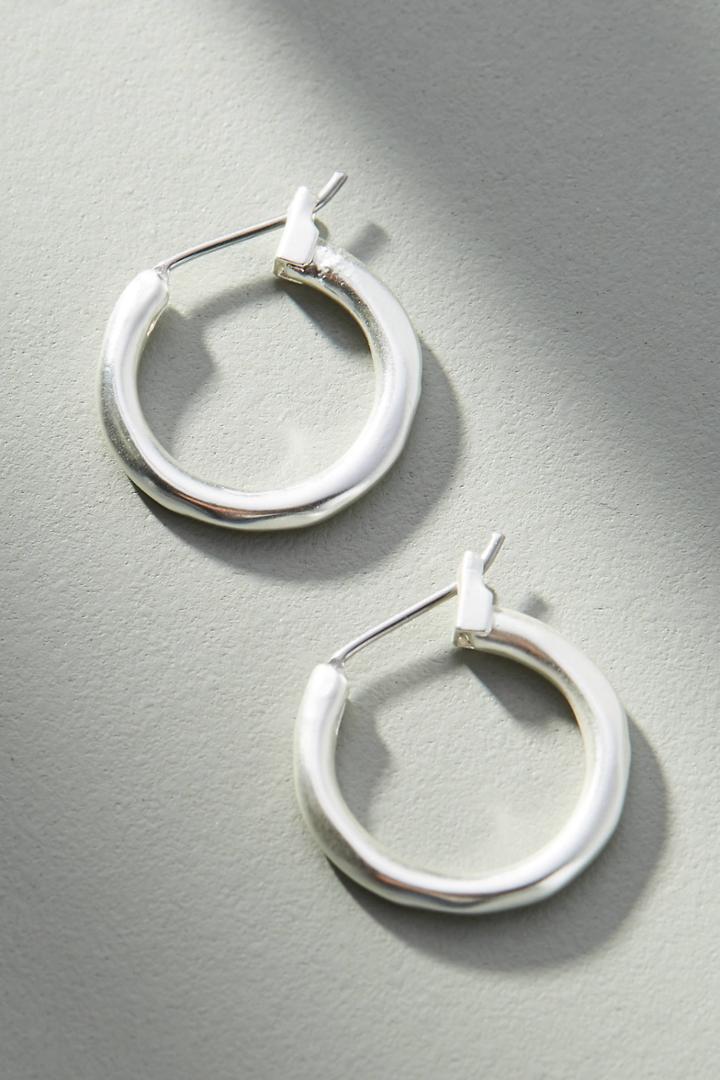 Anthropologie Forever Hugger Hoop Earrings