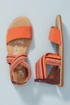 Sorel Orange Strappy Sport Sandals