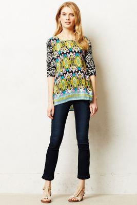 Anthropologie Laccadive Silk Blouse
