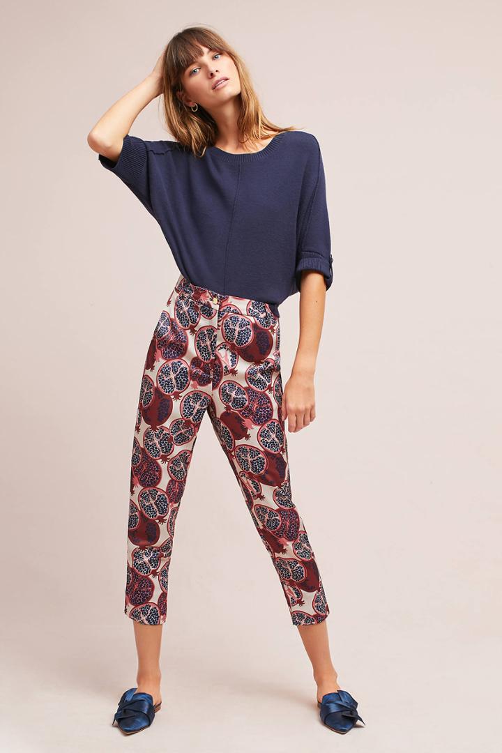 Ottod'ame Cady Printed Trousers