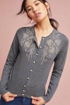 Field Flower Pearl Embellished Floral Cardigan