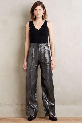 Rachel Antonoff Shimmered Linen Trousers