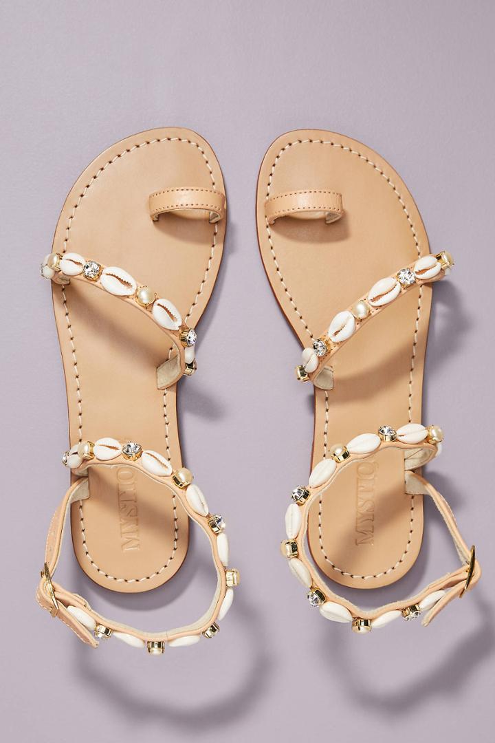 Mystique Shell-embellished Sandals