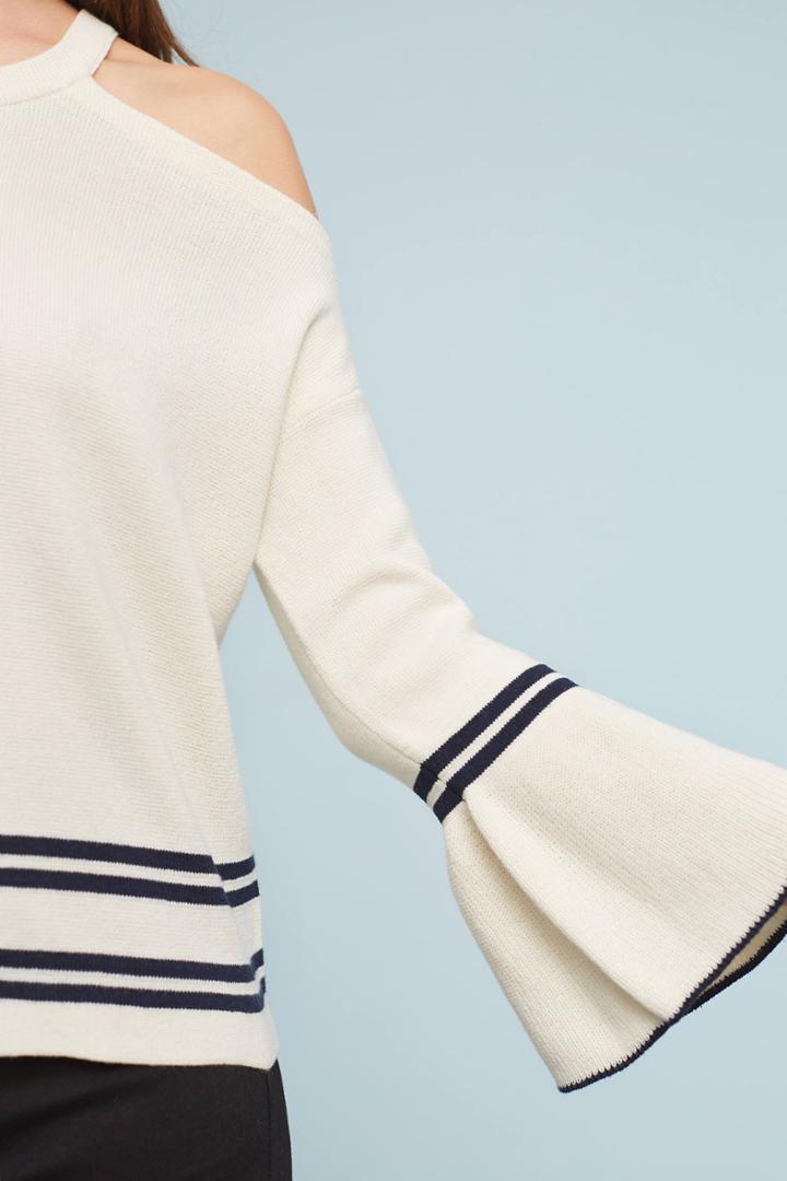 Knitted & Knotted Leandre Open-shoulder Top