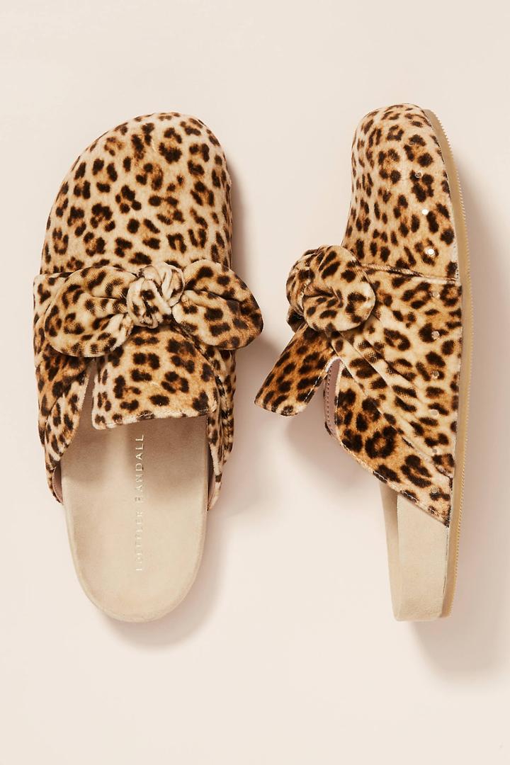 Anthropologie Loeffler Randall Bree Leopard Clogs