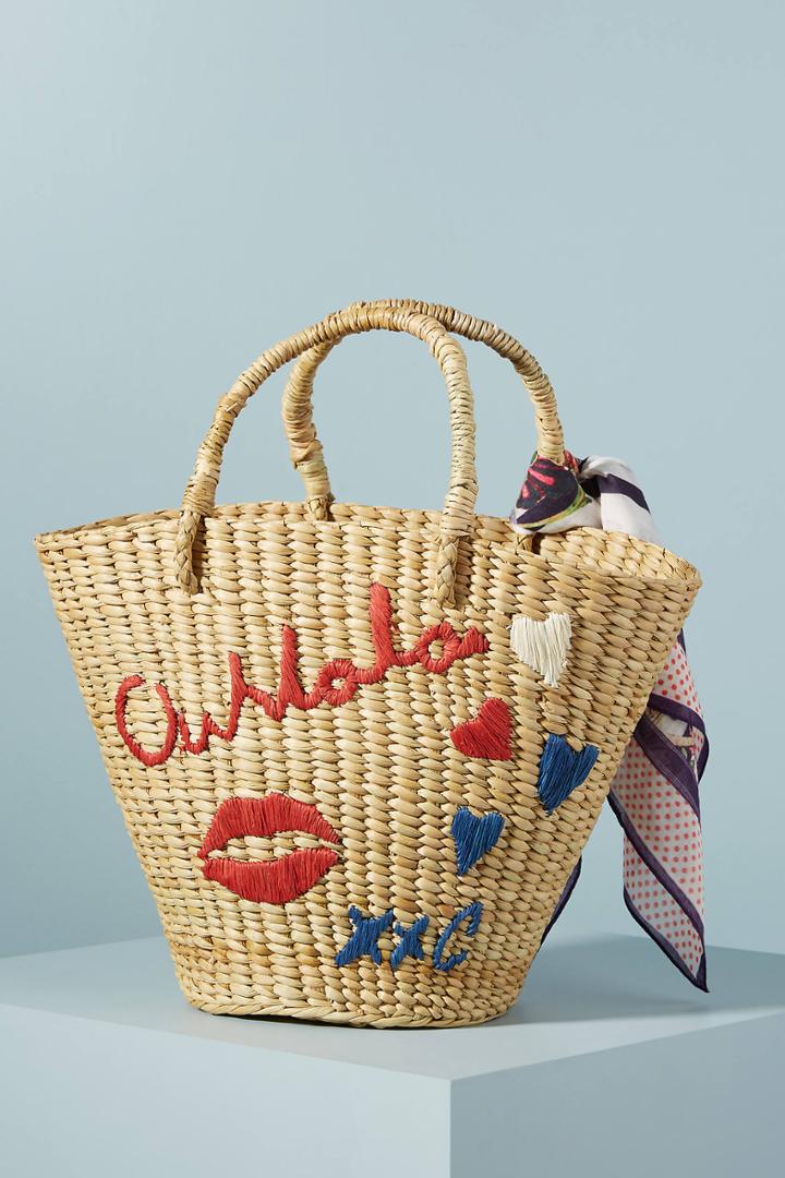 Camilla Seagrass Mini Tote Bag