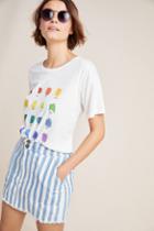 Anthropologie Rainbow Color Swatch Tee