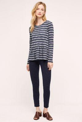 Pilcro Serif Mid-rise Jacquard Jeans
