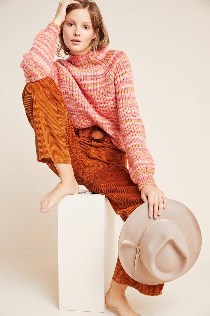 T.la Drea Space-dyed Mock Neck Sweater