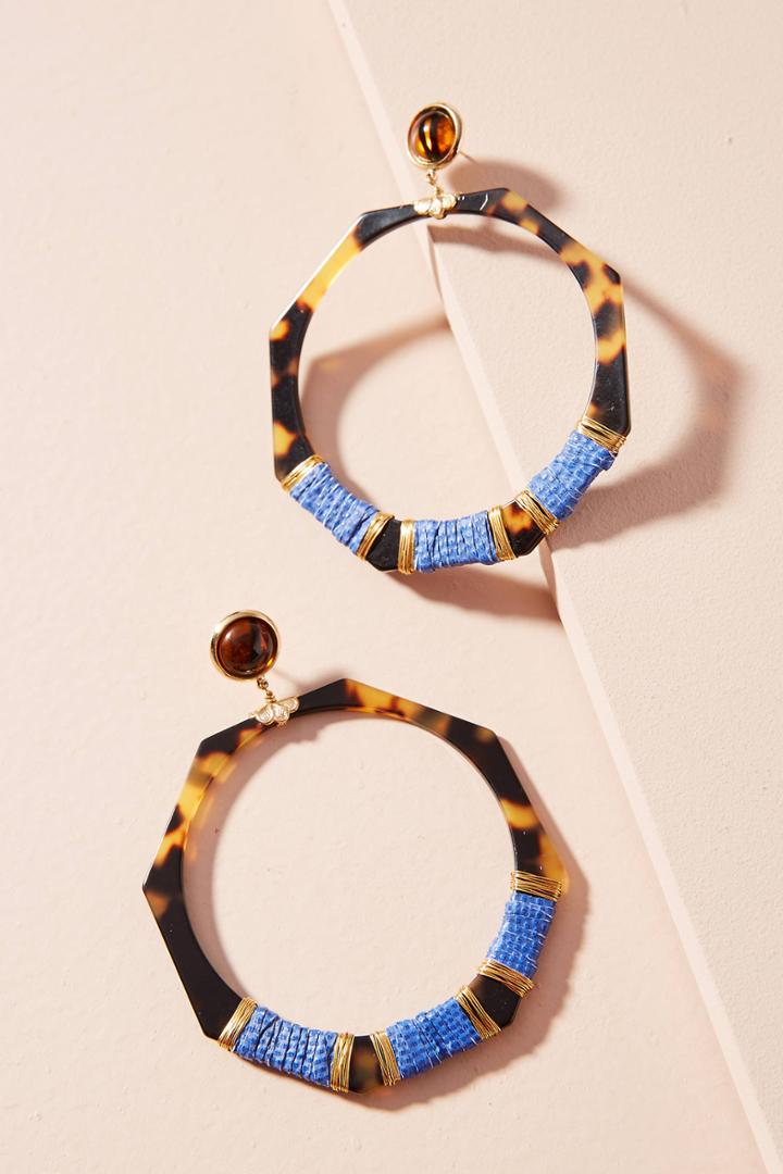 Gas Bijoux Wrapped Octagon Drop Earrings