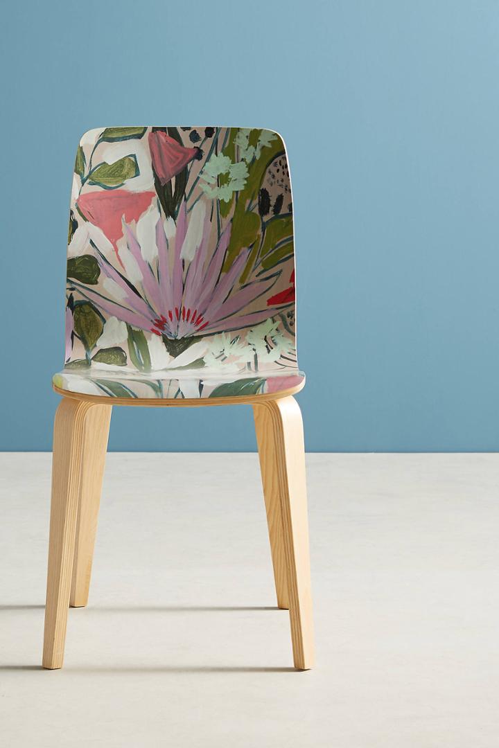 Lulie Wallace Purple Garden Tamsin Chair