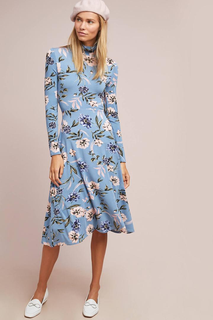 Yumi Kim Wild Flower Turtleneck Dress