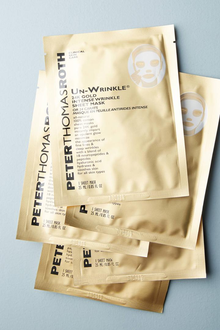 Peter Thomas Roth Un-wrinkle 24k Gold Intense Wrinkle Sheet Mask Set