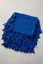 Binge Knitting Cobalt Fringe Mini Tote