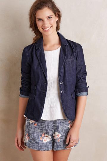 Pilcro And The Letterpress Pilcro Denim Blazer