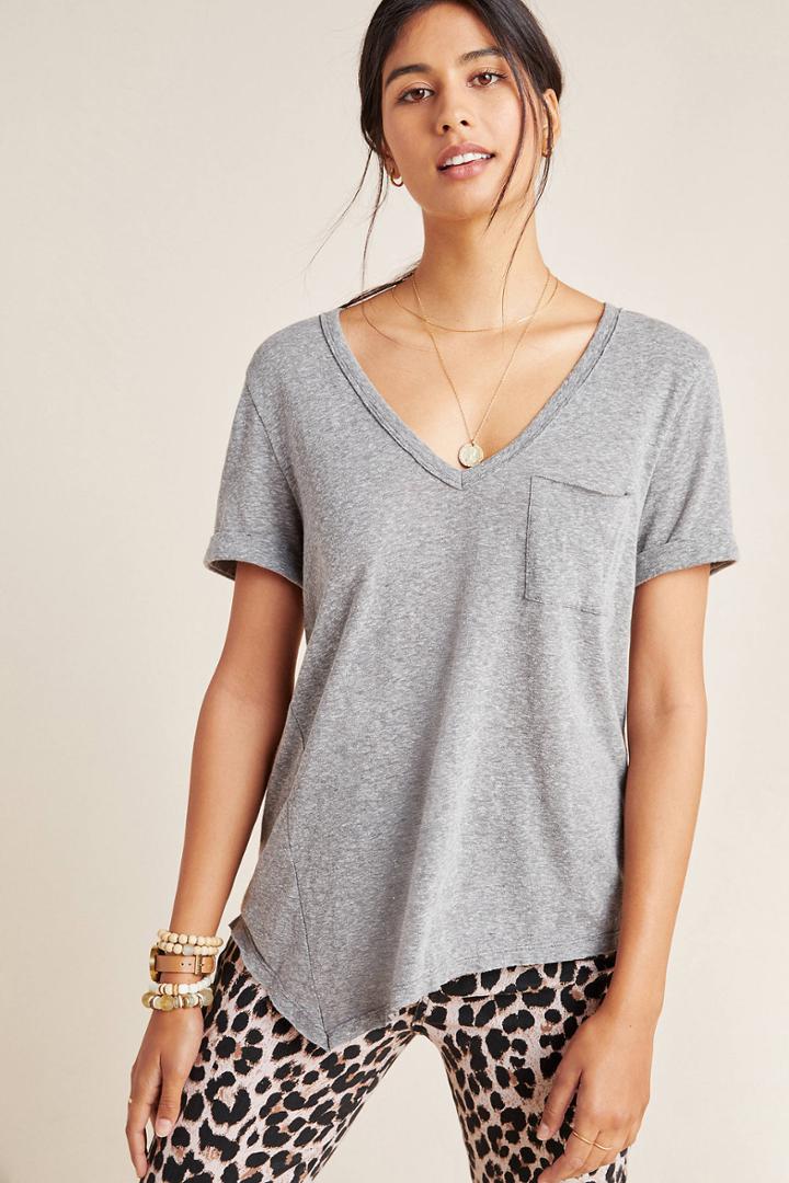 T.la Riley Asymmetrical Pocket Tee