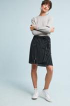 Storm & Marie Pinstriped Wrap Skirt