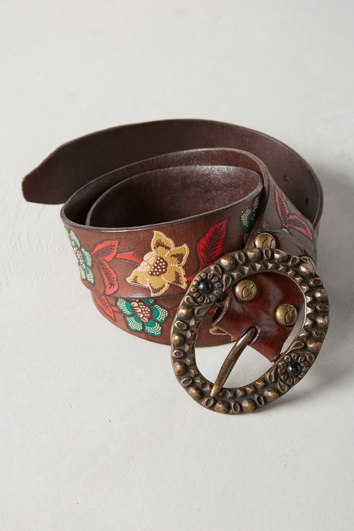 Campomaggi Painted Flora Loop Belt