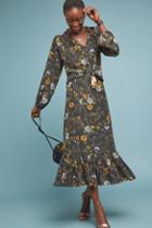 Dolan Left Coast Floral Silk Skirt