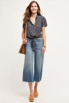 Current/elliott Cropped Hamden Trouser Blue Ocean