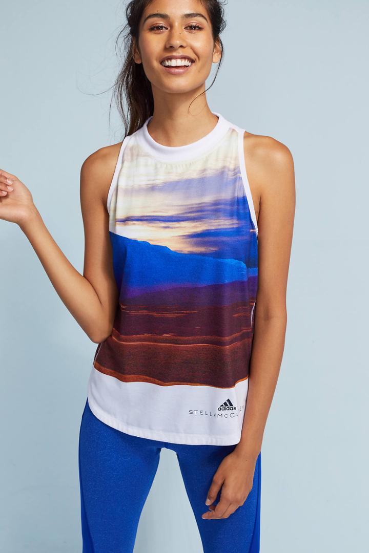 Anthropologie Adidas By Stella Mccartney Nature Scene Tank