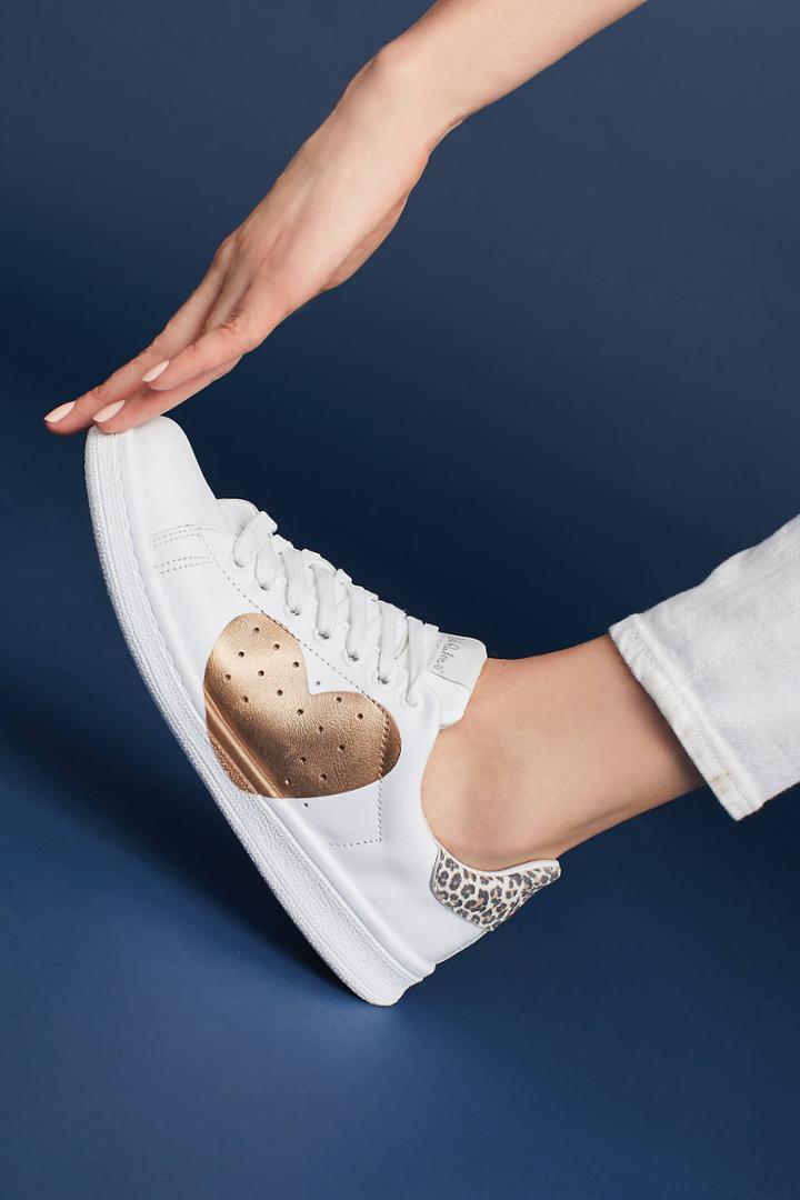 Nira Rubens Golden Heart Sneakers