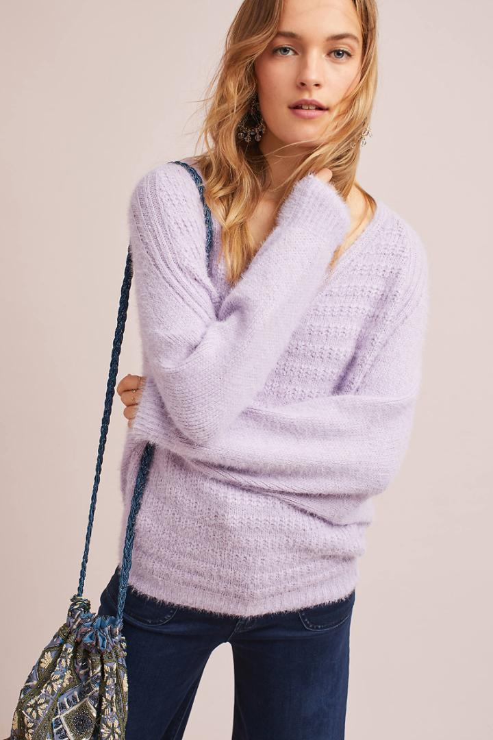 Sunday In Brooklyn Cortina Eyelash Pullover