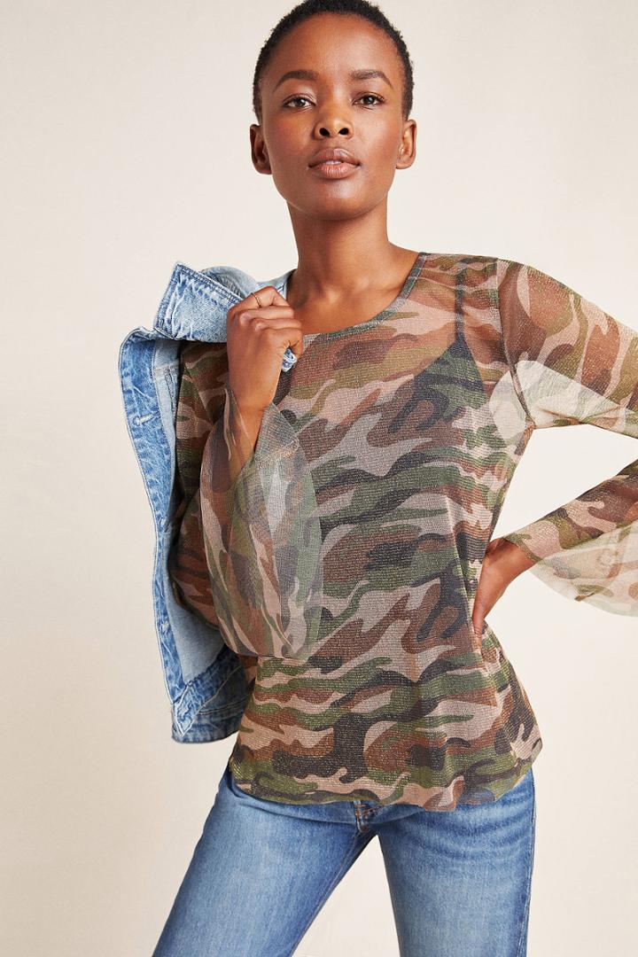 Eva Franco Meredith Camo Top