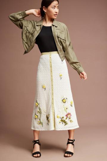 Varun Bahl Barbonne Floral Skirt