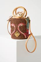 Aranaz Cecilia Embroidered Bucket Bag