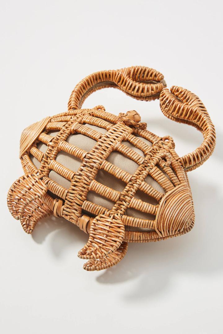 Aranaz Wicker Crab Clutch