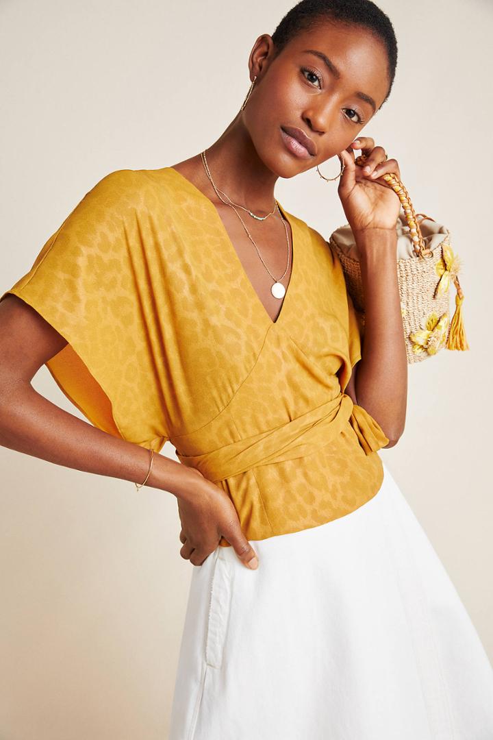 Current Air Mindy Dolman-sleeved Blouse