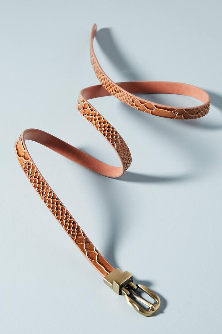 Anthropologie Reversible Skinny Belt