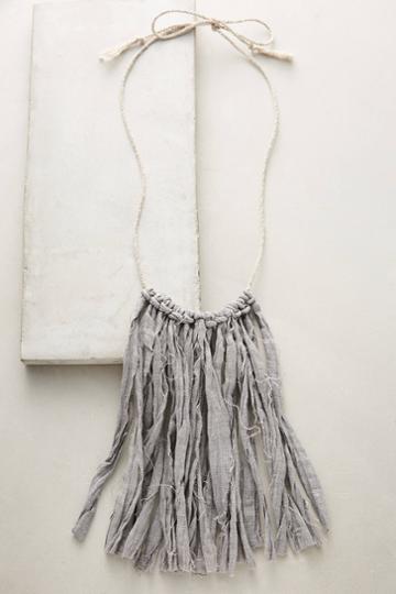 Cathy Callahan Linen Fringe Necklace