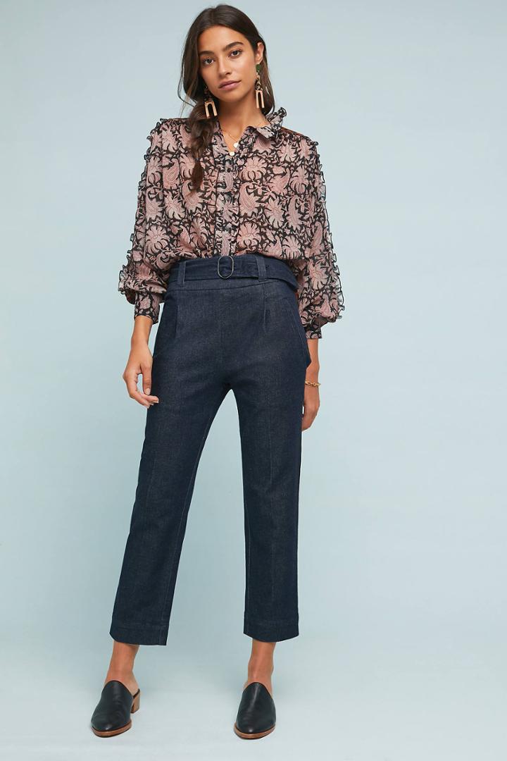 Cartonnier Belted Denim Pants