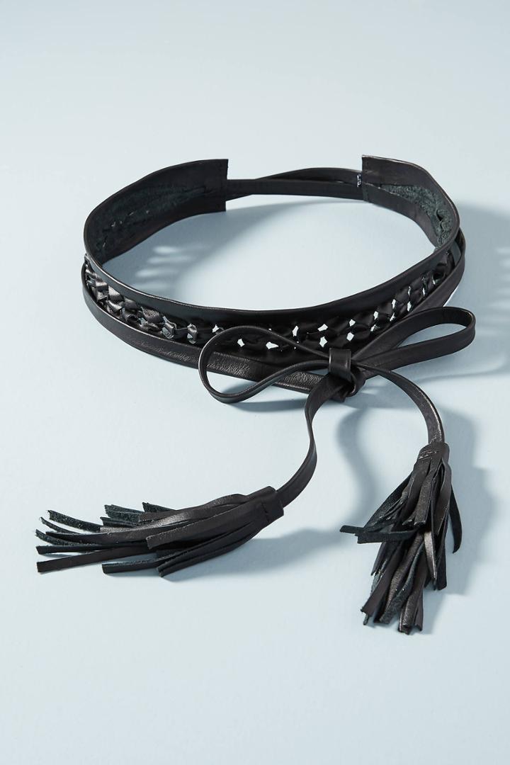 Anthropologie Ava Woven Wrap Belt