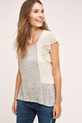 Bordeaux Tevie Flutter Top