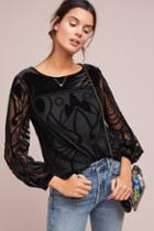 Eva Franco Velvet Patterned Top