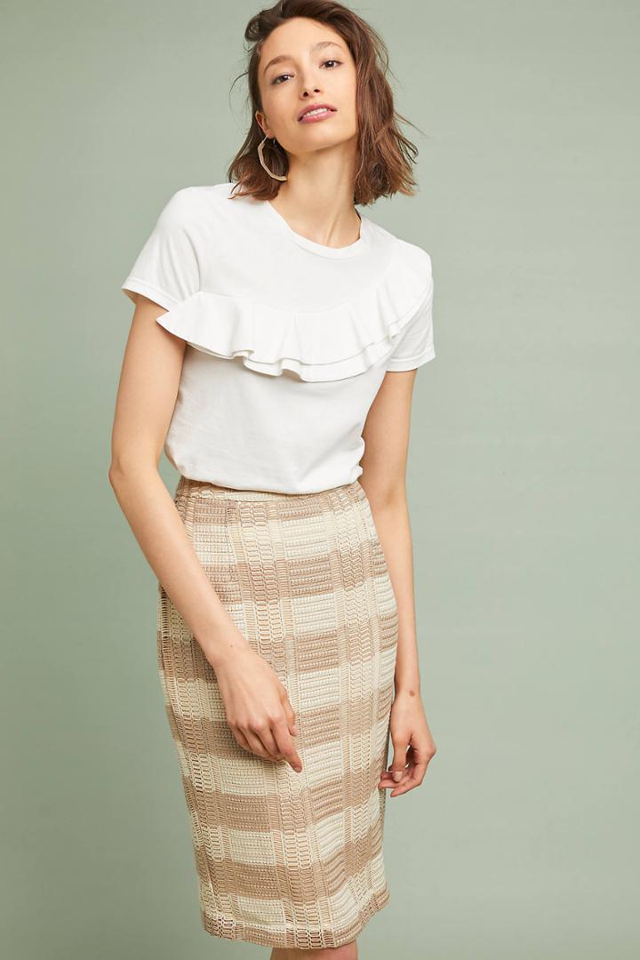 Sunday In Brooklyn Naomi Striped Pencil Skirt