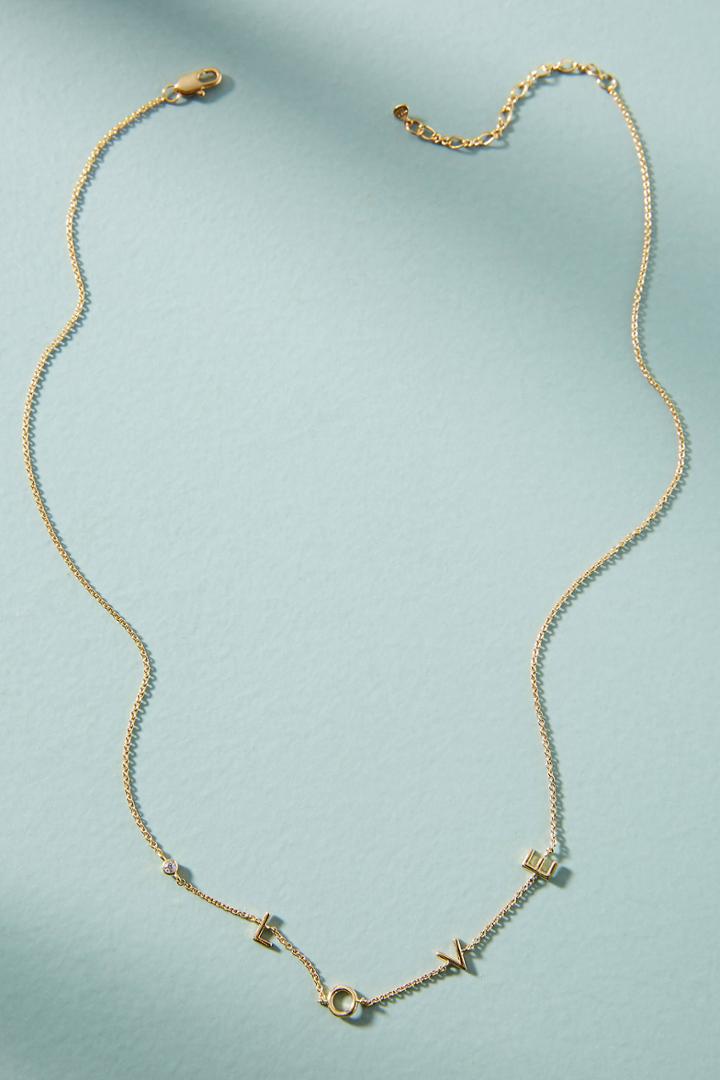 Anthropologie Sweet Sayings Necklace