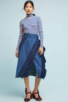N12h Aiden Ruffled Denim Skirt