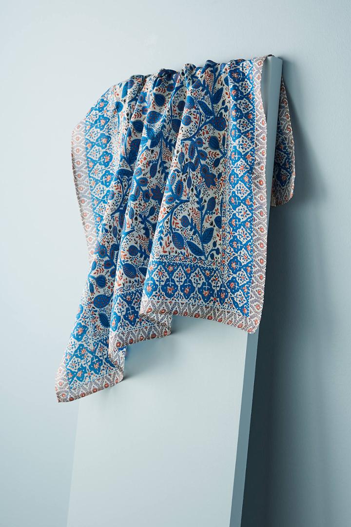 Anthropologie Hyacinth Silk Bandana