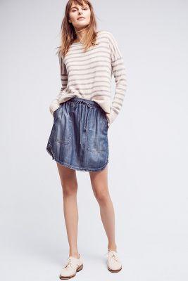 Cloth & Stone Boise Chambray Skirt